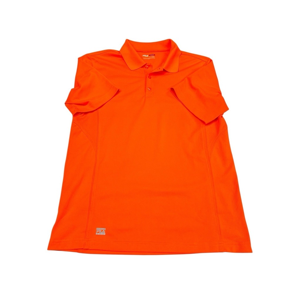 Men's Fila Golf polo shirt Bright Orange Fila Sport size‎ Medium